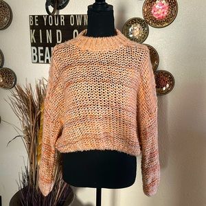 5 for $25- Stradivarius orange sweater S
